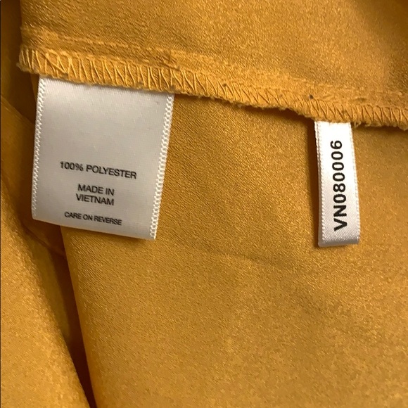 New York & Company Mustard Blouse - Picture 5 of 6